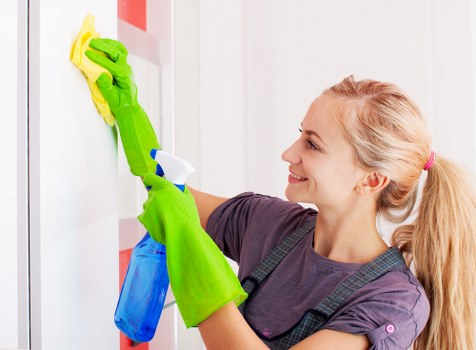 Window cleaning equipment used on a SW6 property with upper-floor access