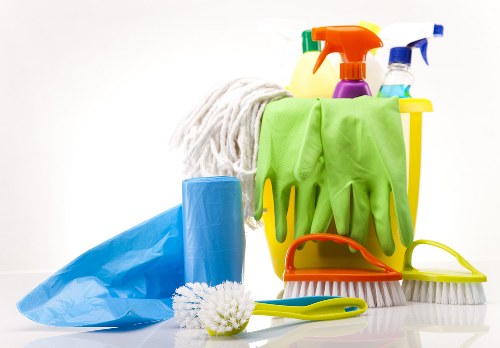 Professional cleaning team working in a Fulham property in SW6