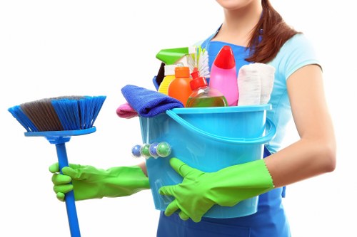 Technician assessing a carpet cleaning complaint